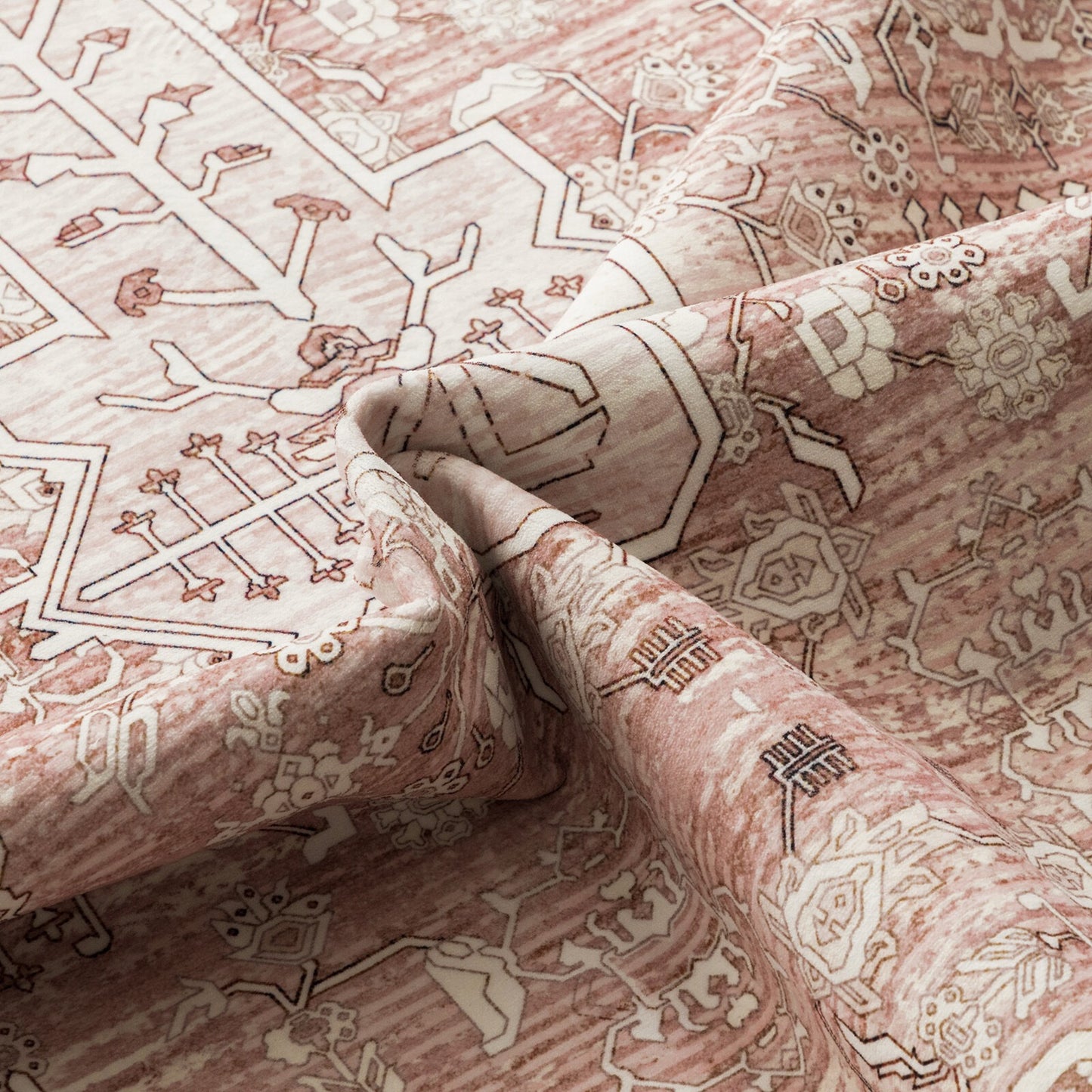 Close-up of a patterned fabric with intricate designs.