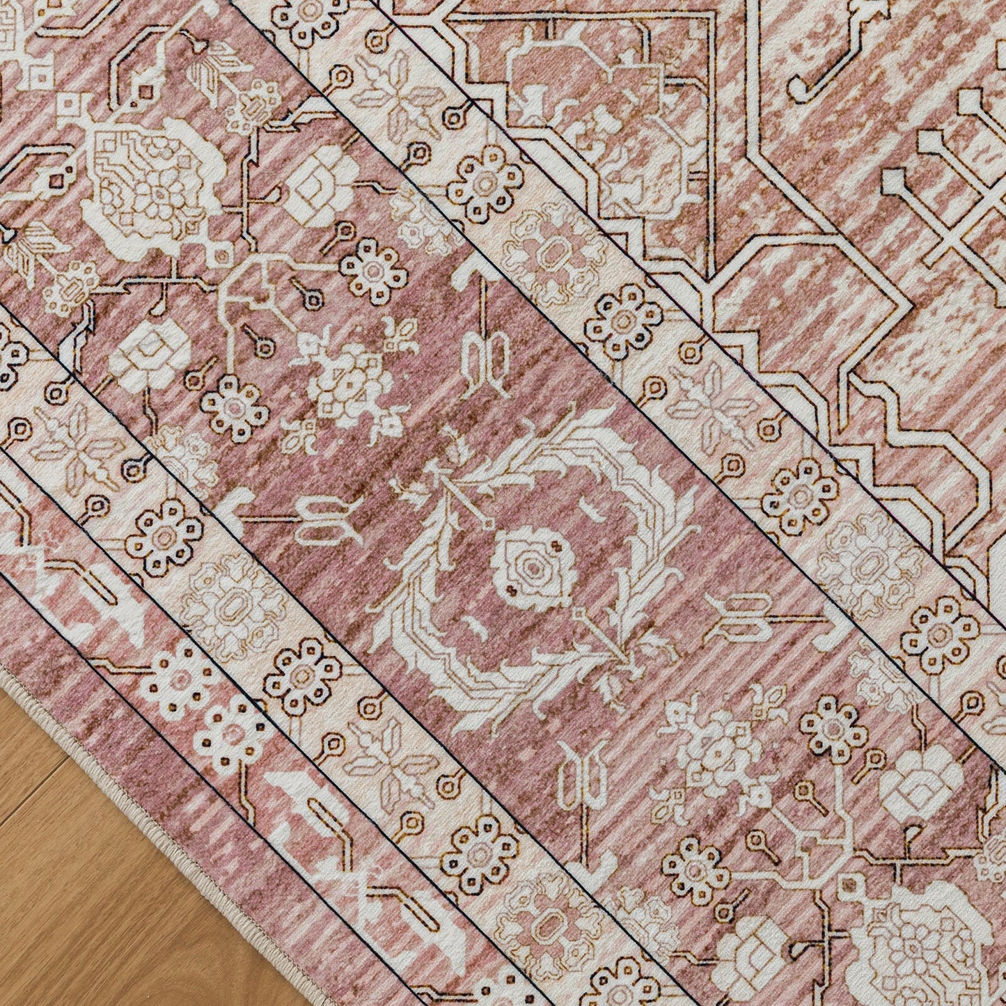 Terracotta Plush Floor Rug