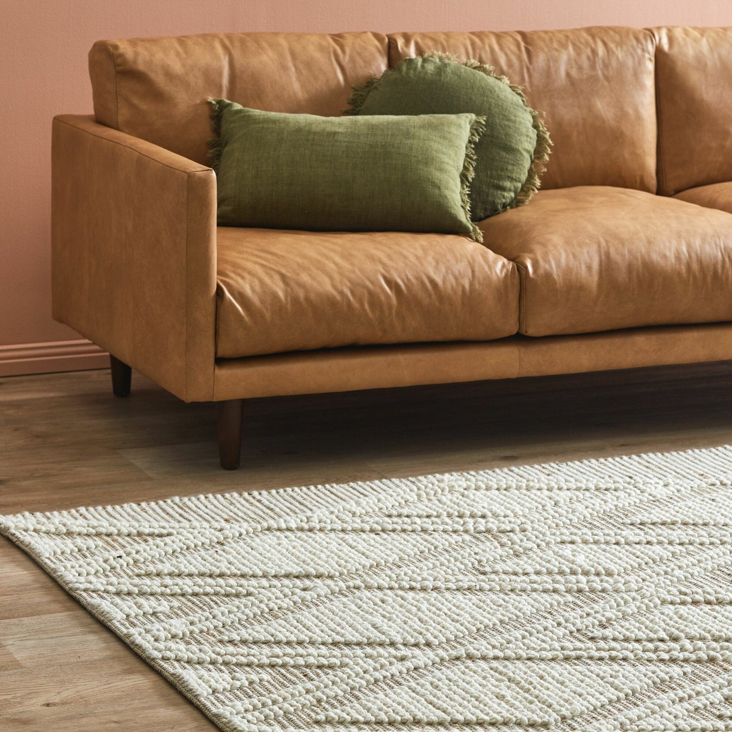 Diamante Hand-Woven Jute & Wool Rug