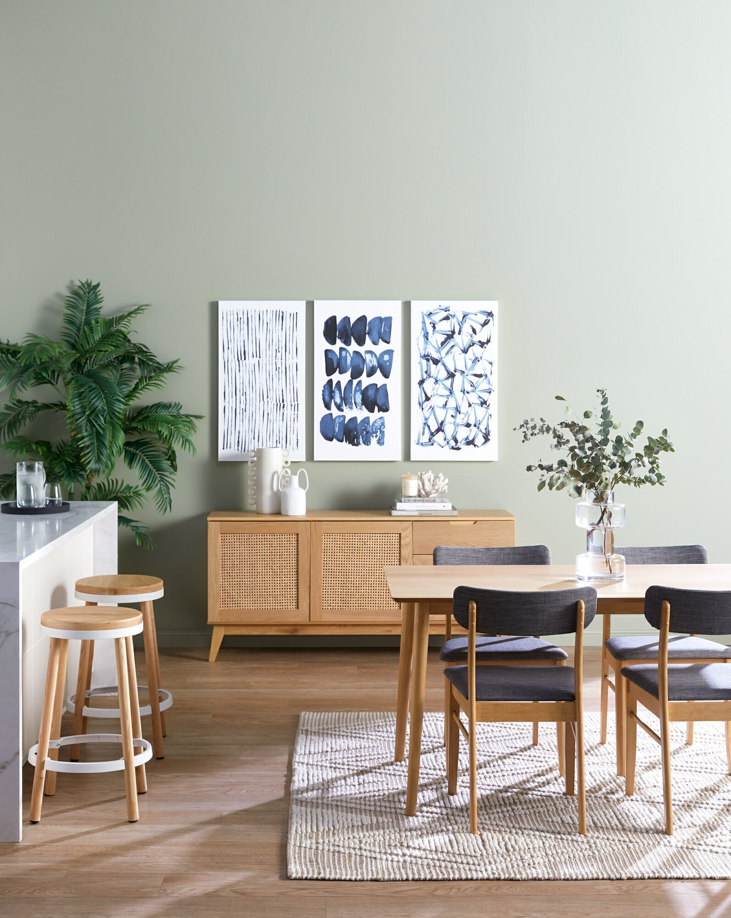 Diamante Hand-Woven Jute & Wool Rug
