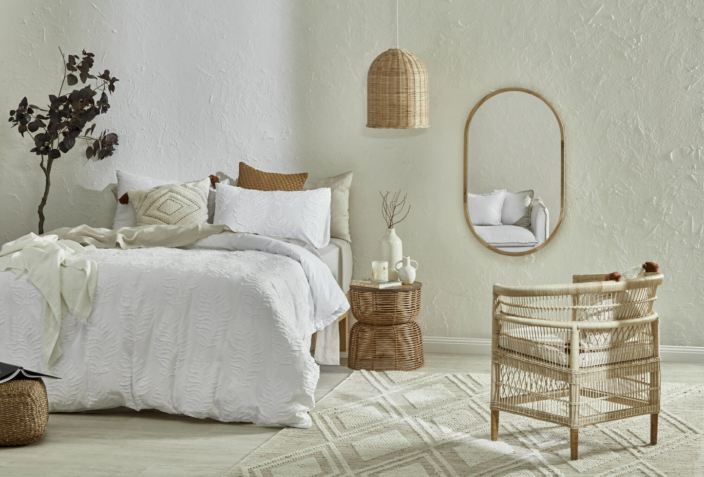 Diamante Hand-Woven Jute & Wool Rug