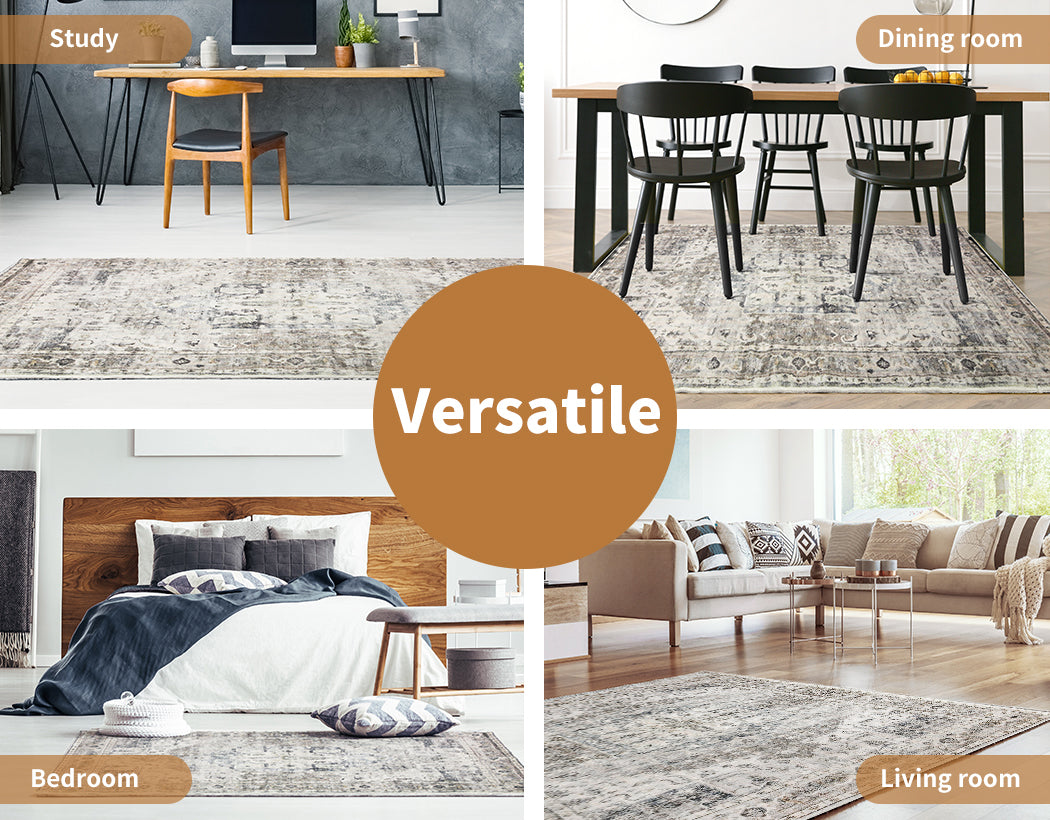 Marlow Driftwood Washable Rug
