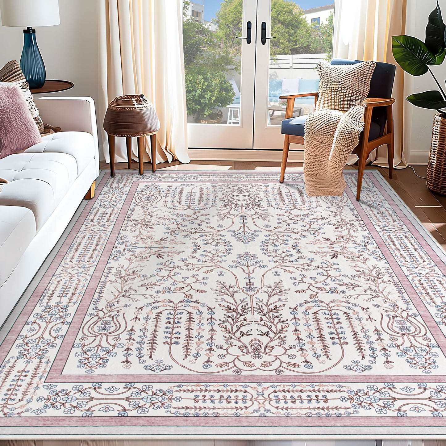Kilim Rug Dusty Pink