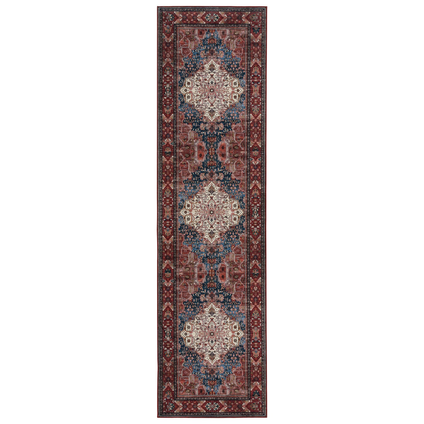 Retro Persian Rug Timeless Red Rug