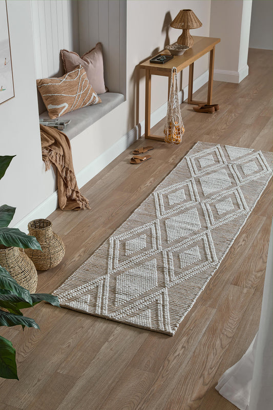 Diamante Hand-Woven Jute & Wool Rug