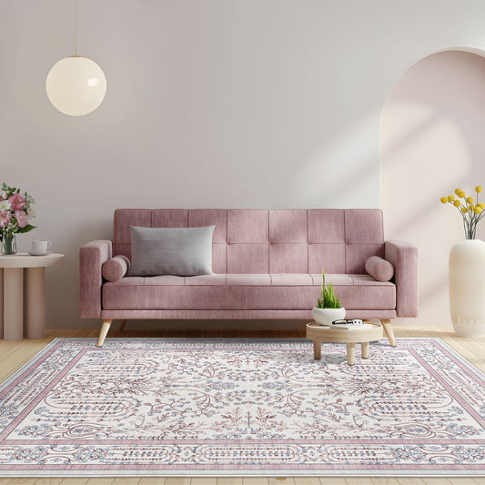 Kilim Rug Dusty Pink
