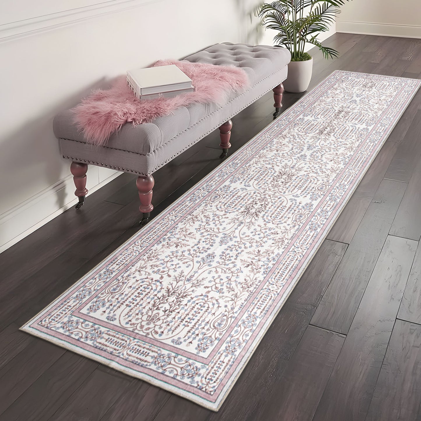 Kilim Rug Dusty Pink